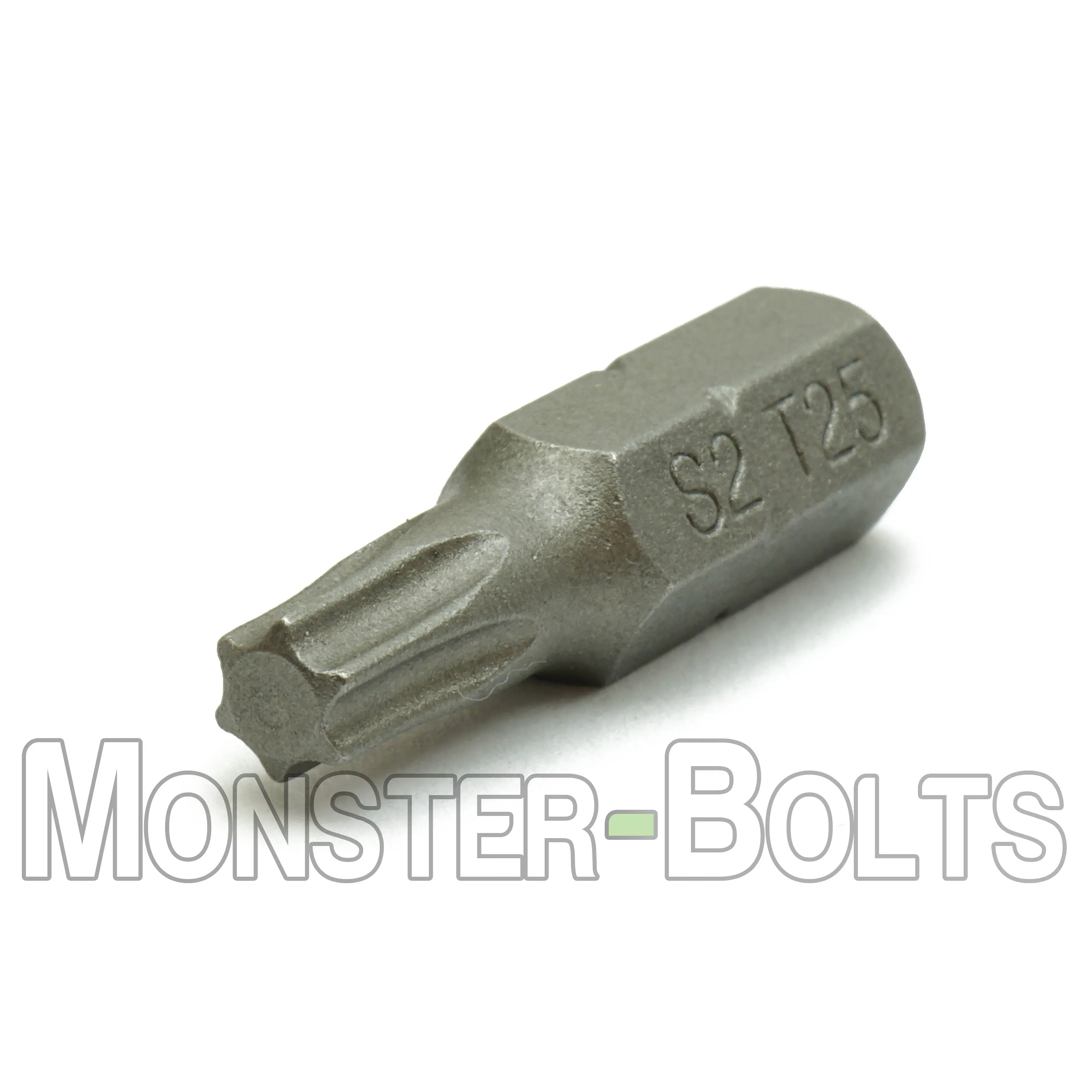 1-Inch Star (Torx) Hex Shank Screwdriver / Drill Bits, S2 Steel 1/4"