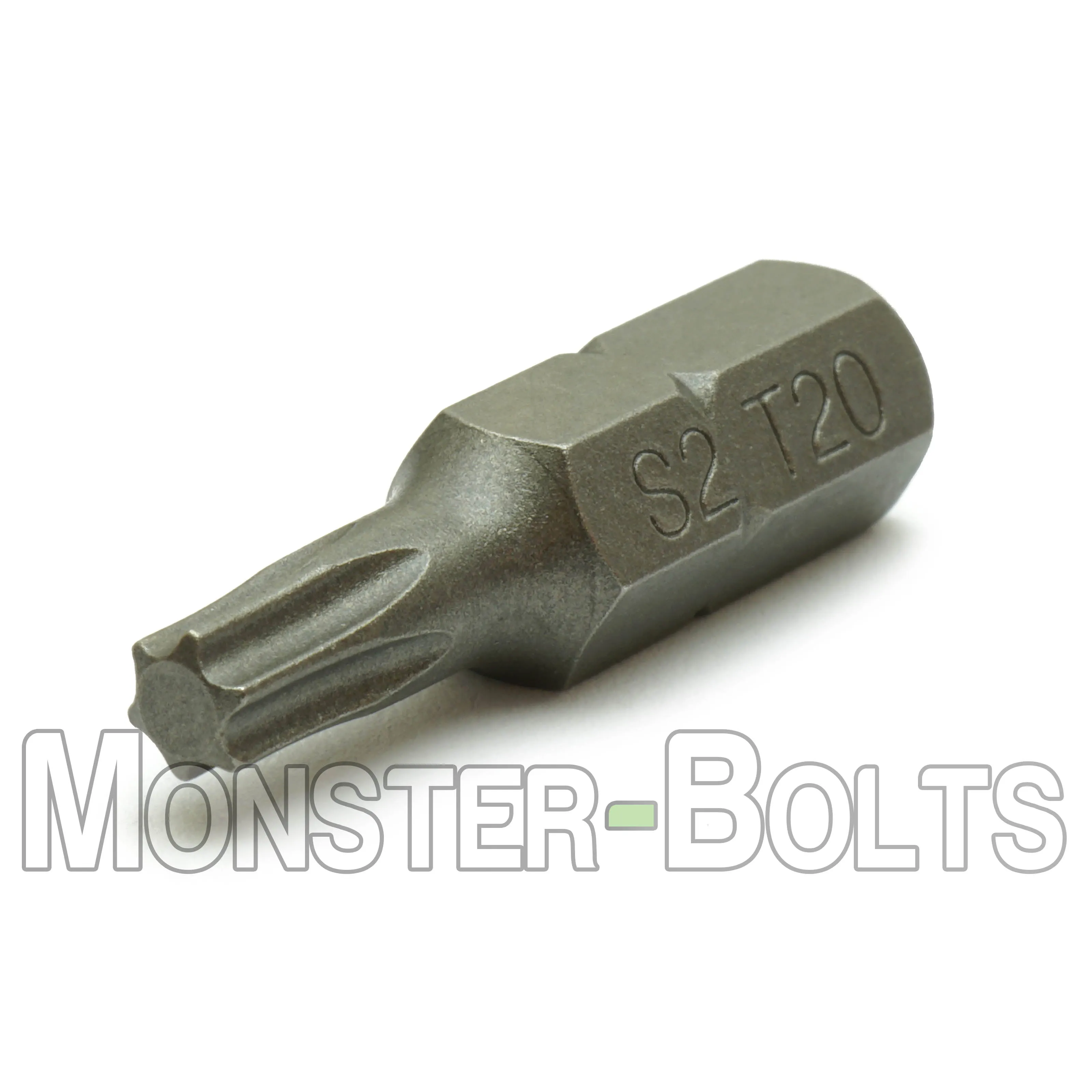 1-Inch Star (Torx) Hex Shank Screwdriver / Drill Bits, S2 Steel 1/4"