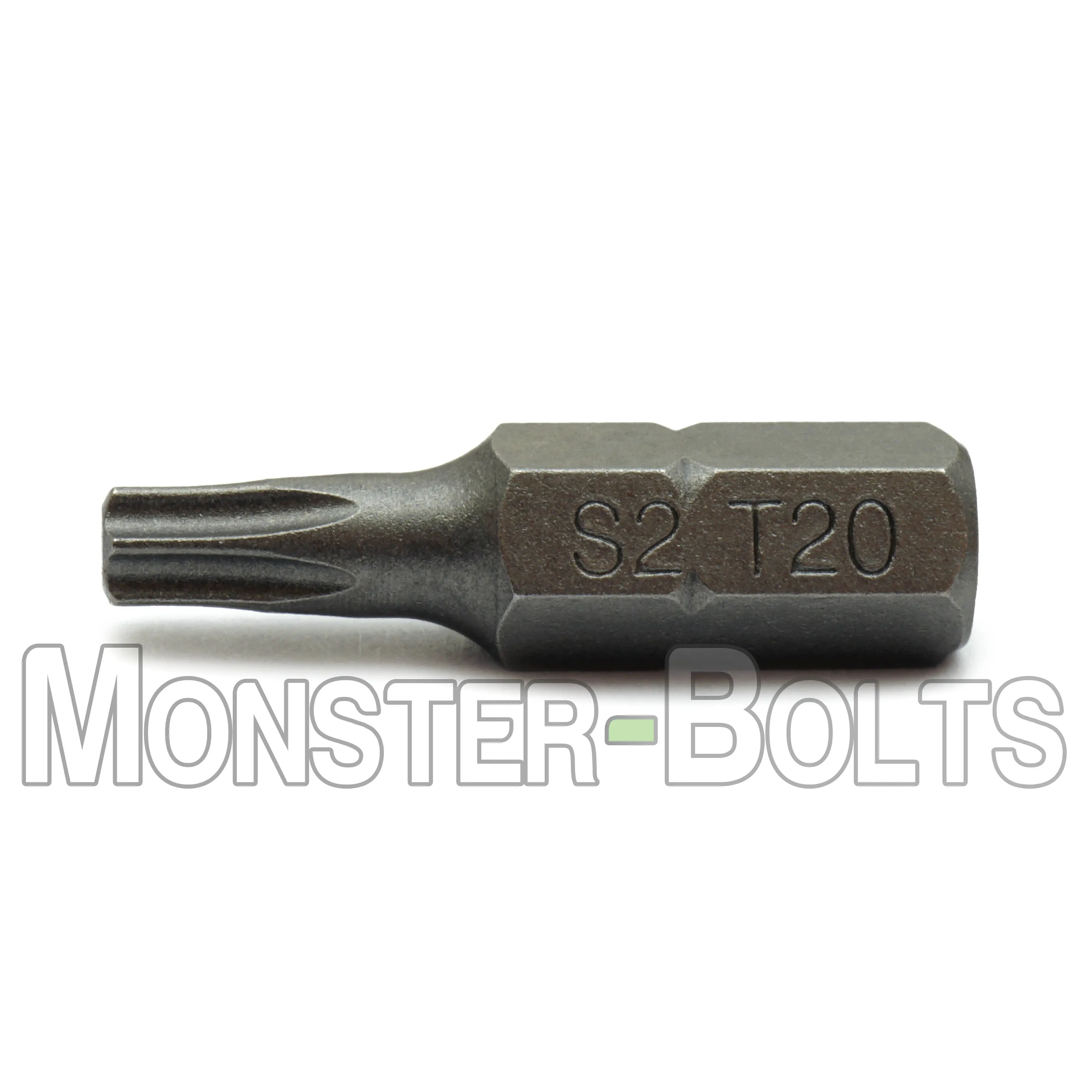 1-Inch Star (Torx) Hex Shank Screwdriver / Drill Bits, S2 Steel 1/4"