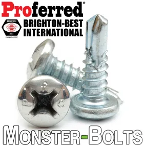 #10 Zinc Phillips Pan Head Self-Drilling Tek Screws