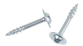 1/2 INCH OVERSIZE COMBO DRIVE ROUND WASHER HEAD DEEP THREAD SCREWS Zinc Plated