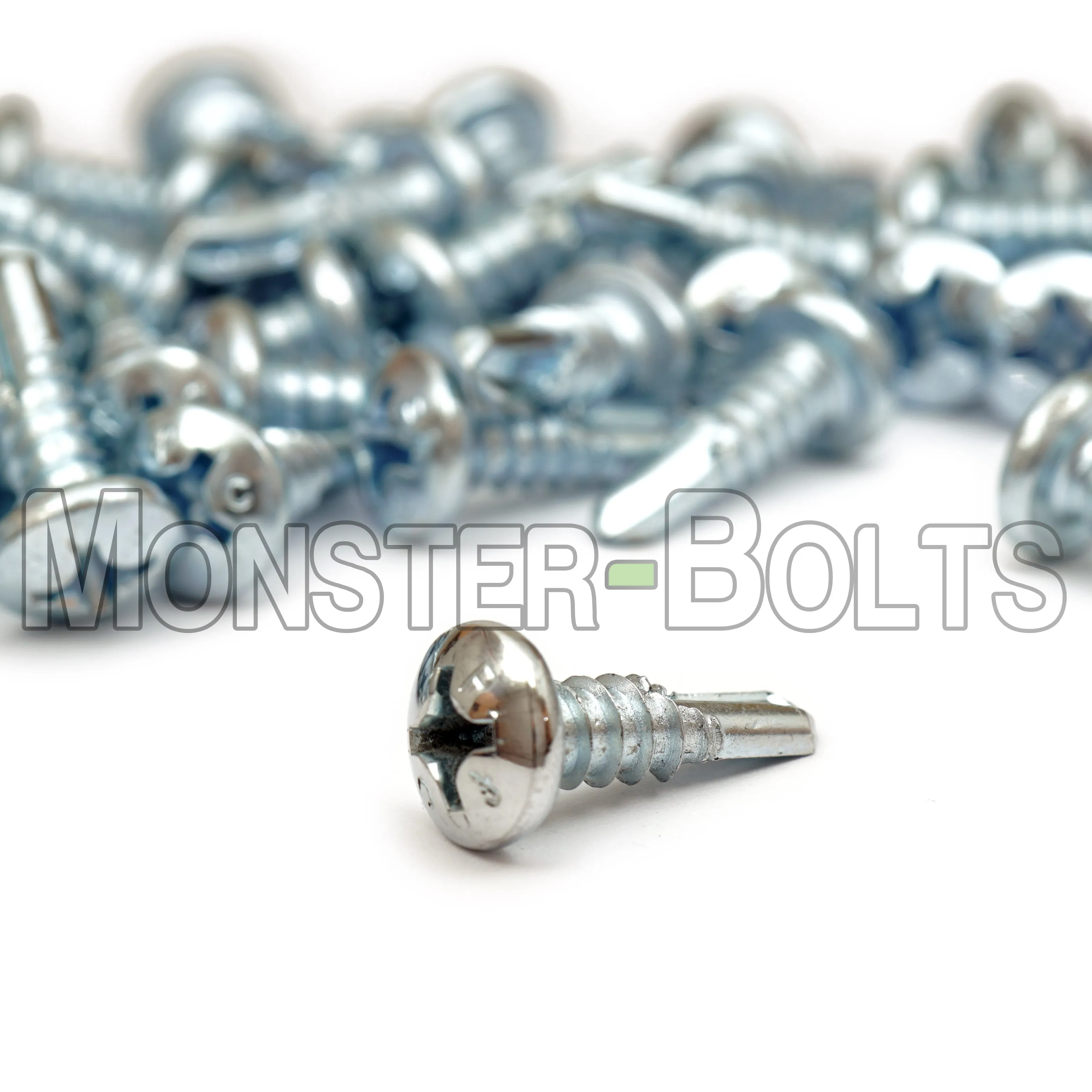 #12 Zinc Phillips Pan Head Self-Drilling Tek Screws
