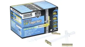 1/4 SNAPTOGGLE TOGGLE BOLTS DRYWALL ANCHORS TOGGLER BRAND & SCREWS
