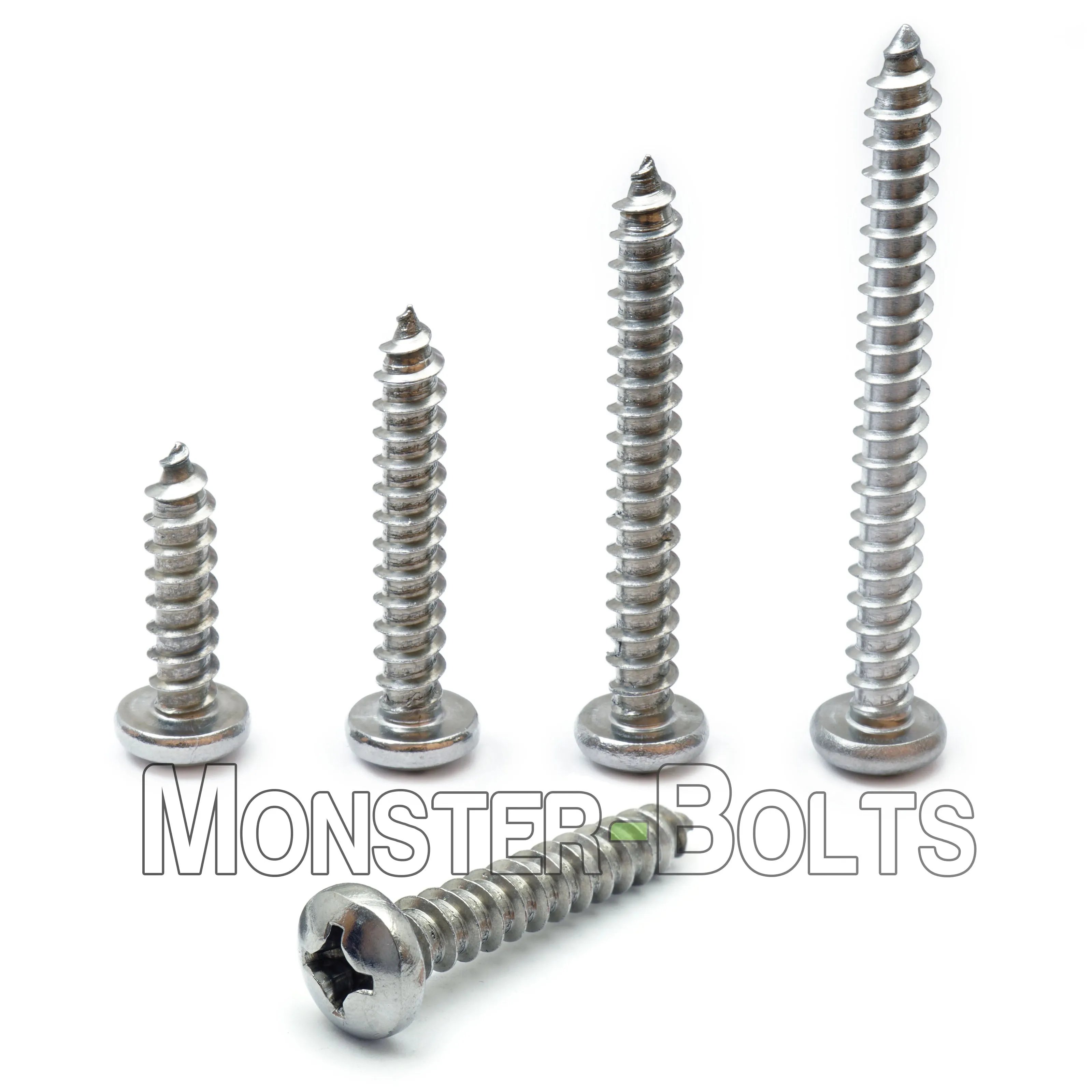 #14 Stainless Steel Phillips Pan Head Self-Tapping Type A Sheet Metal Screws 18-8