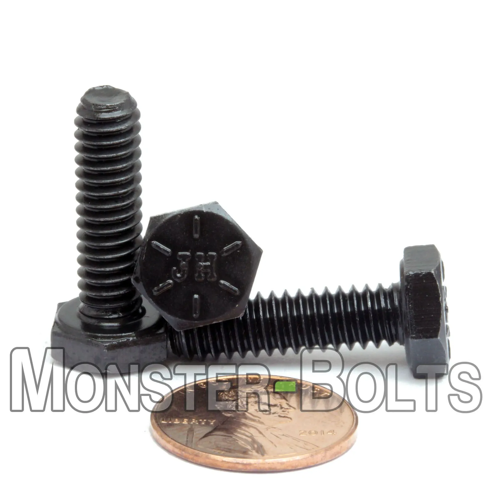 1/4"-20 Hex Cap Bolts screws Grade 8 Alloy Steel with Black Oxide