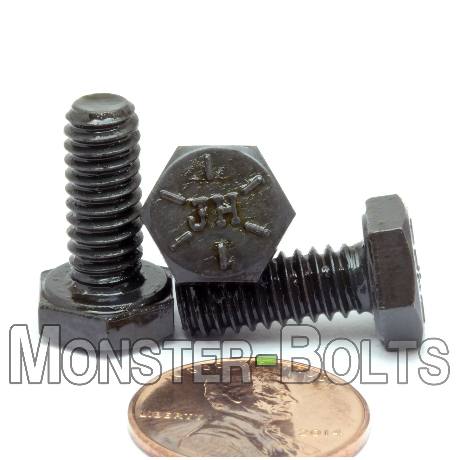 1/4"-20 Hex Cap Bolts screws Grade 8 Alloy Steel with Black Oxide