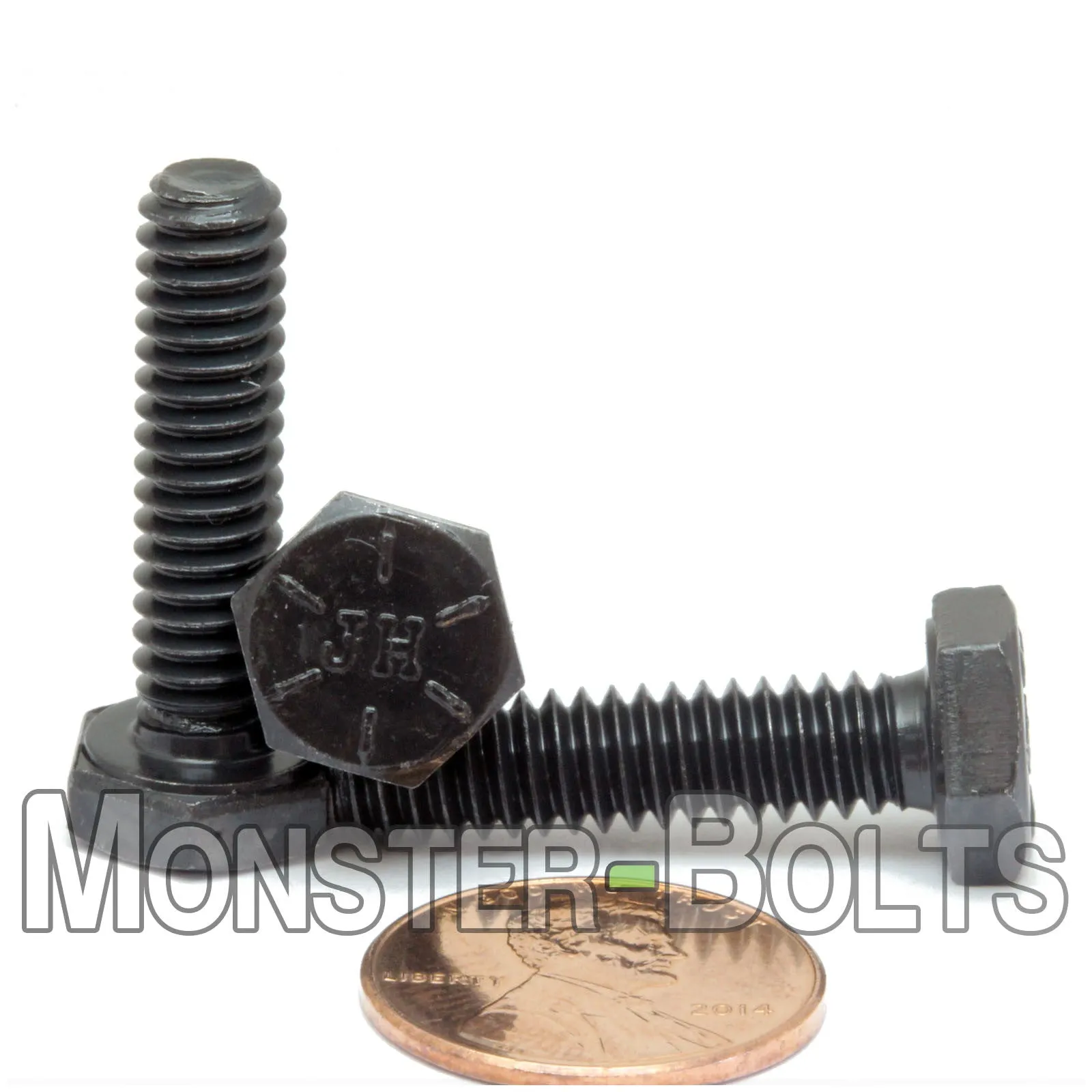 1/4"-20 Hex Cap Bolts screws Grade 8 Alloy Steel with Black Oxide