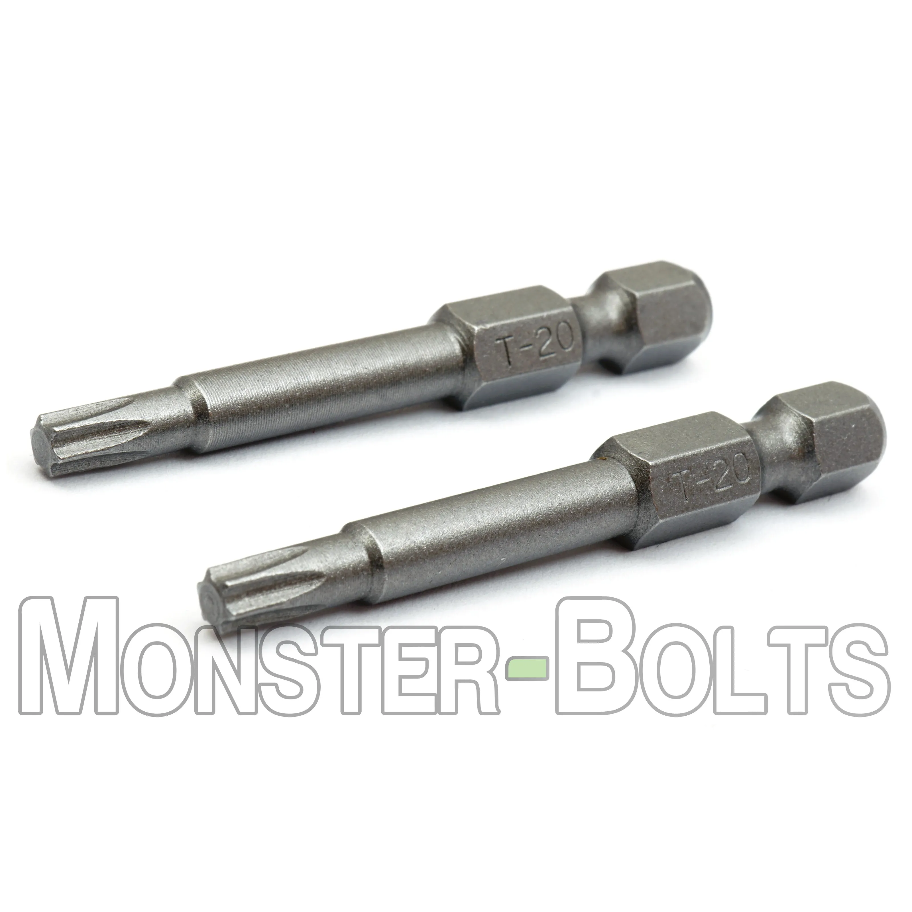 2-Inch Star (Torx) Hex Shank Screwdriver / Drill Bits, S2 Steel 1/4"