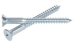 #24 (3/8) FLAT HEAD WOOD SCREWS Phillips Drive Zinc Plated Steel
