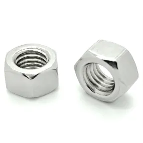 3/8-16 SAE 304 Stainless Steel Coarse Thread Finished Hex Nuts, 100 Qty (BCP770)