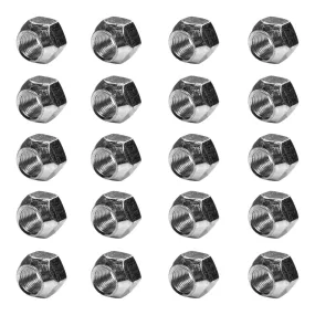 7/16-20 Zinc Plated Open End Acorn Lug Nuts | 3/4" Hex, 20 Qty (BCP1075)
