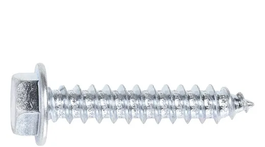 7/16 HEX WASHER HEAD TYPE-A COARSE THREAD Sheet Metal (Lag) Screws Zinc Plated Steel