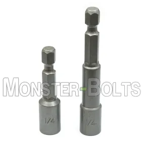 B-Stock 1/4" Magnetic Nutsetters, 1/4" Hex Power Shank w/ Industrial Grade Magnet