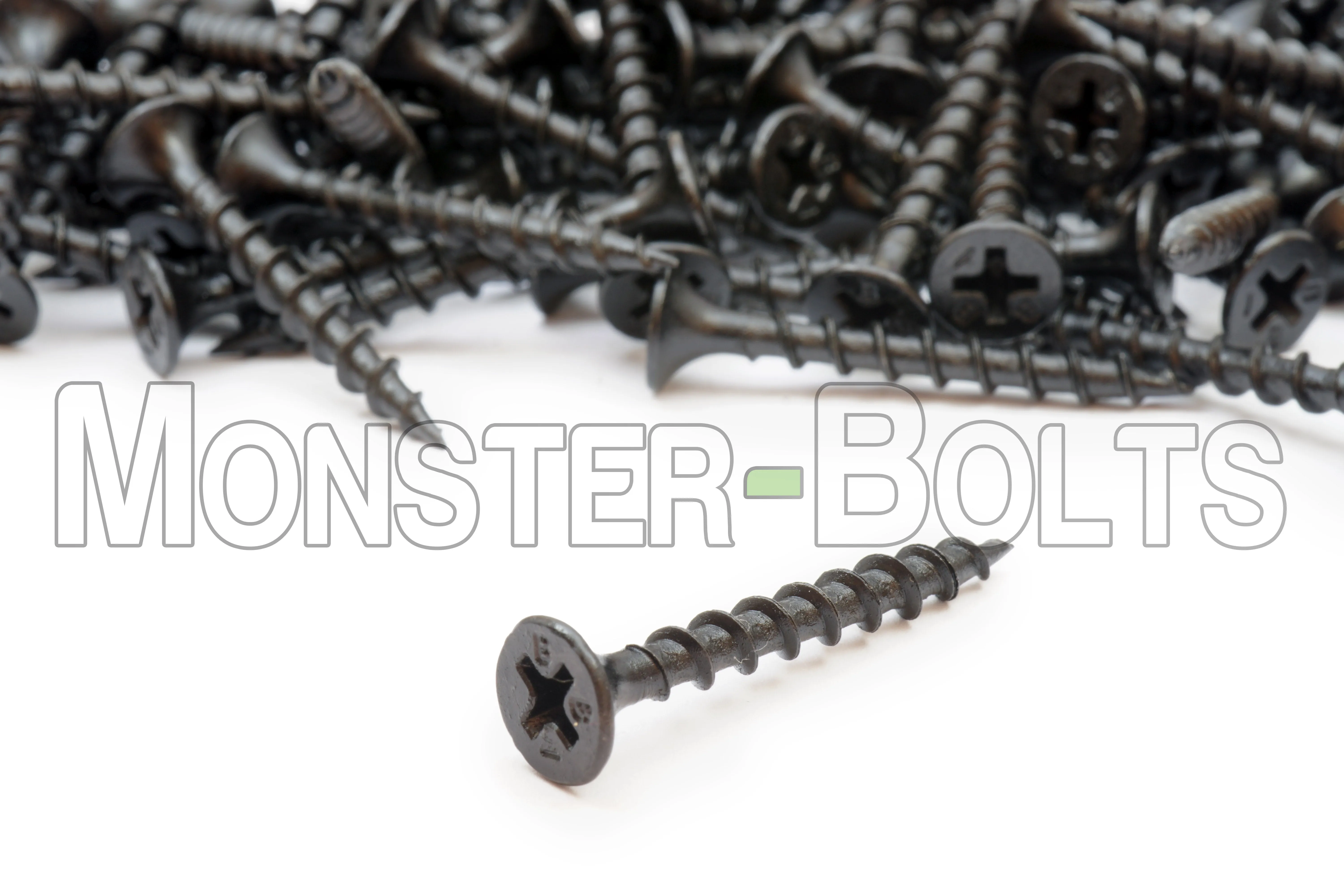 Bugle Head Phillips Coarse Thread Drywall Screws, Black Phosphate (Taiwan) - Proferred Drywallerz? (Bulk)