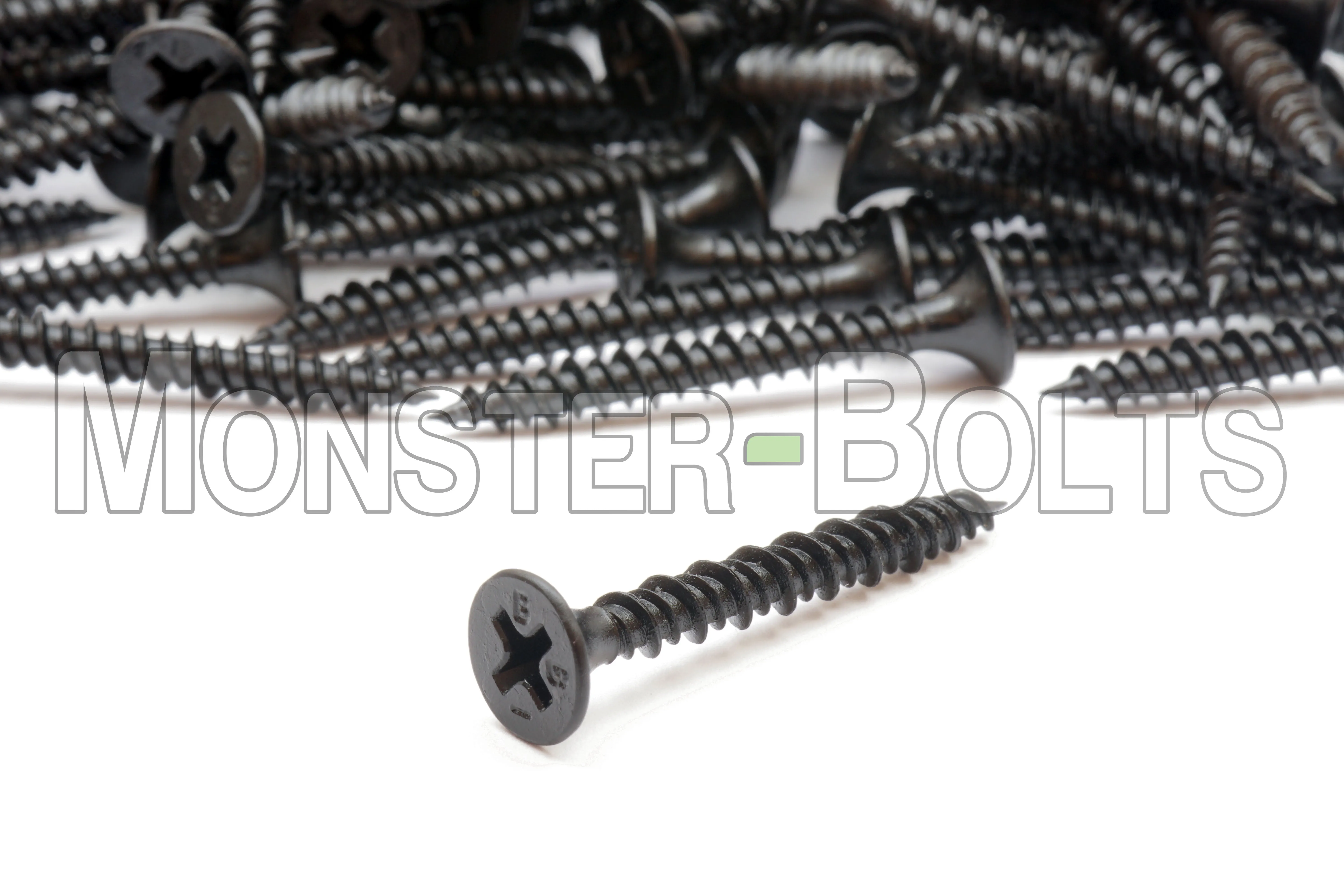 Bugle Head Phillips High-Low Thread Drywall Screws, Black Phosphate (Taiwan) - Proferred Drywallerz? (Bulk)