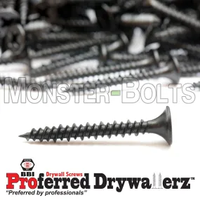 Bugle Head Phillips High-Low Thread Drywall Screws, Black Phosphate (Taiwan) - Proferred Drywallerz? (Bulk)