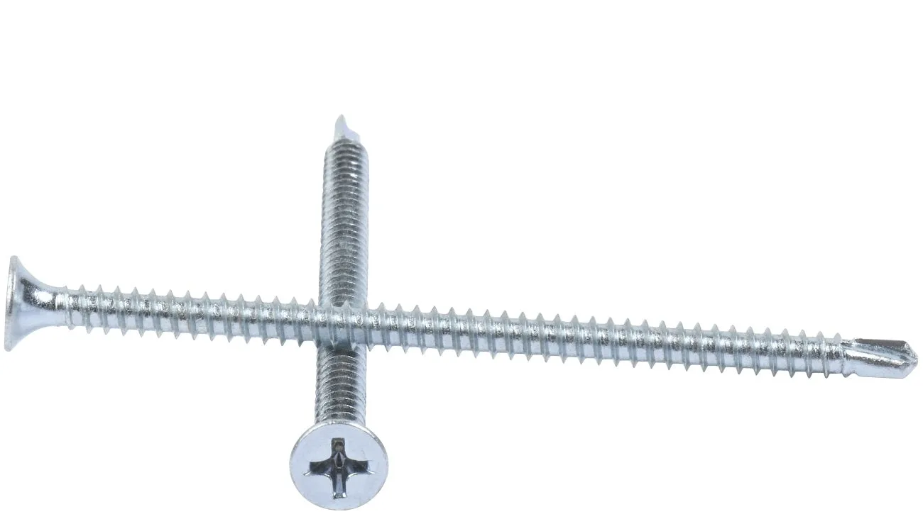 BUGLE HEAD SELF DRILLING SCREWS #2 Phillips Drive Zinc Plated