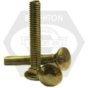 Bulk 5/8"-11 Carriage Bolt A307 Grade A Zinc Yellow CR 6