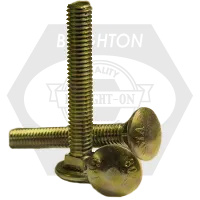 Bulk 5/8"-11 Carriage Bolt A307 Grade A Zinc Yellow CR 6