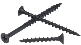 DRYWALL SCREWS #2 Phillips Drive Coarse Thread Black Phosphate Plated