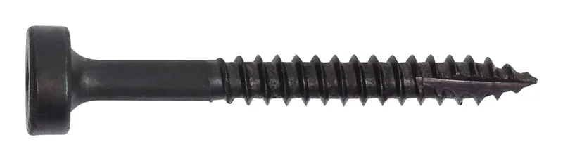 FACE FRAME SCREWS FINE THREAD (For Harder Woods) #2 Square Drive Plain Dri-Lube Type-17 Drilling Point