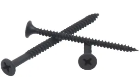 FINE THREAD DRYWALL SCREWS #2 Phillips Drive Black Phospate Plated