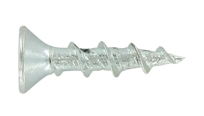 FLAT HEAD DEEP THREAD SCREWS #2 SQUARE DRIVE Zinc Plated