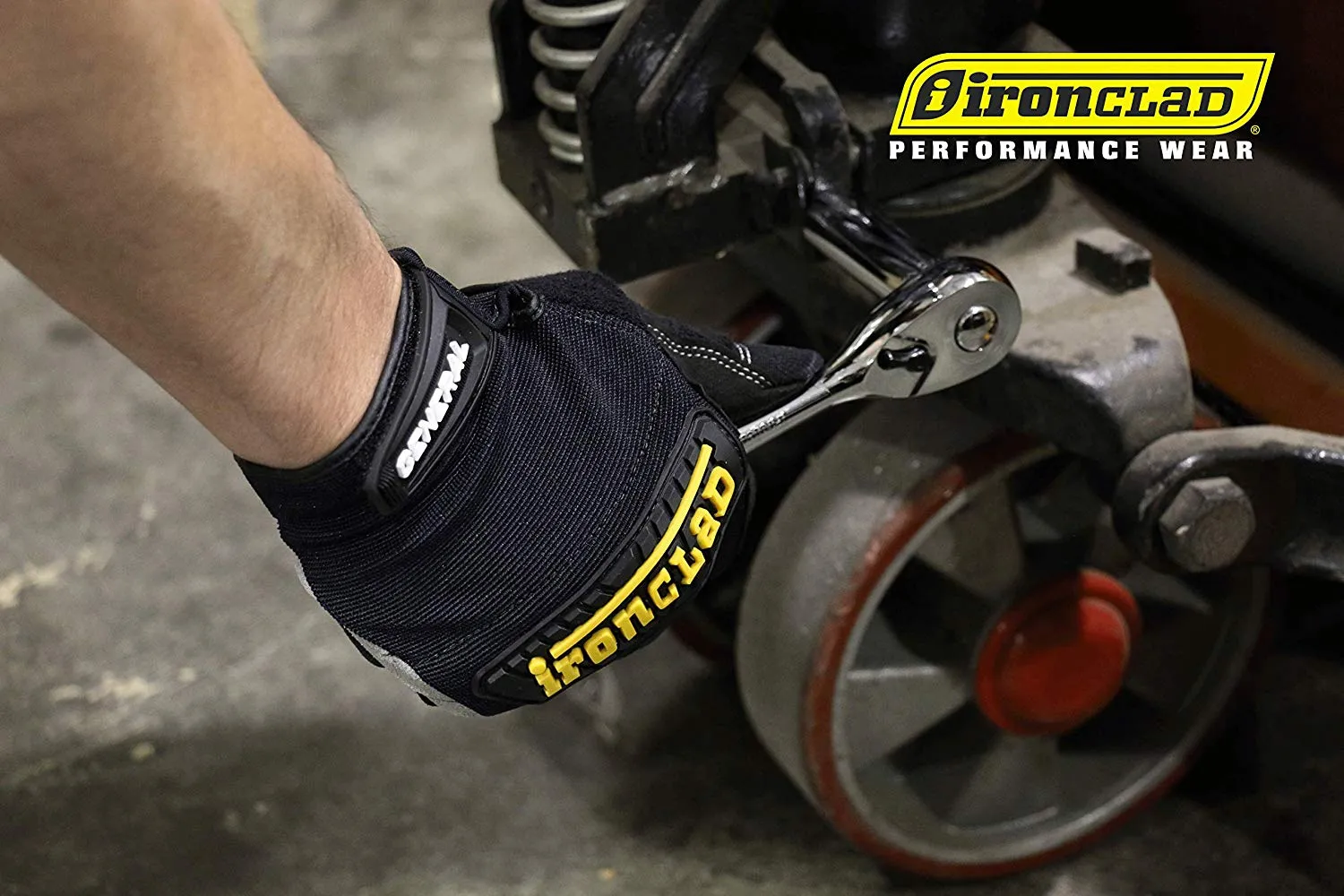GUG - Ironclad General Utility Work Gloves All Purpose Black Mechanics