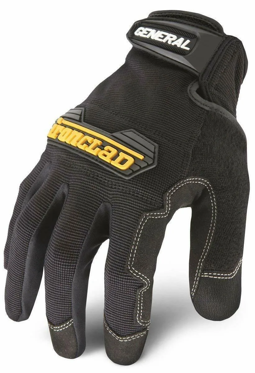 GUG - Ironclad General Utility Work Gloves All Purpose Black Mechanics