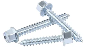 HIGH HEAD 7/16 HEX WASHER HEAD TYPE-A COARSE THREAD Sheet Metal (Lag) Screws Zinc Plated Steel