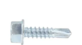 HIGH HEAD SELF DRILLING SCREWS High Hex Washer Head Zinc Plated