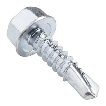 HIGH HEAD SELF DRILLING SCREWS High Hex Washer Head Zinc Plated