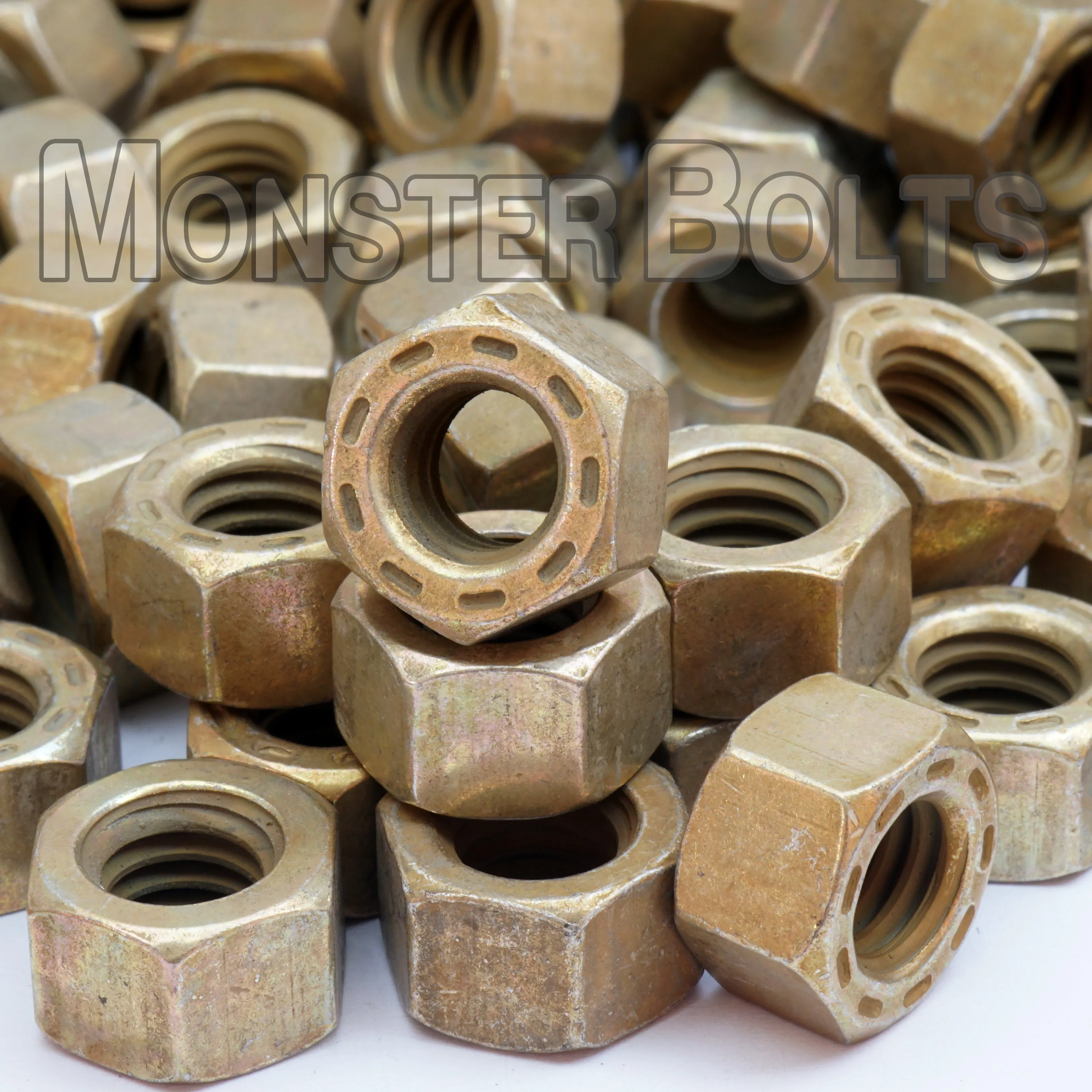 L9 Hex Nuts ?C Alloy Steel Cadmium Yellow & Wax (Coarse & Fine Thread, Made in U.S.A.)