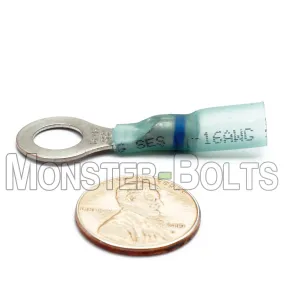 NSPA Krimpa-Seal Long Neck Ring Terminal ?C Blue (16-14 AWG)