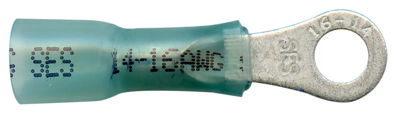 NSPA Krimpa-Seal Long Neck Ring Terminal ?C Blue (16-14 AWG)