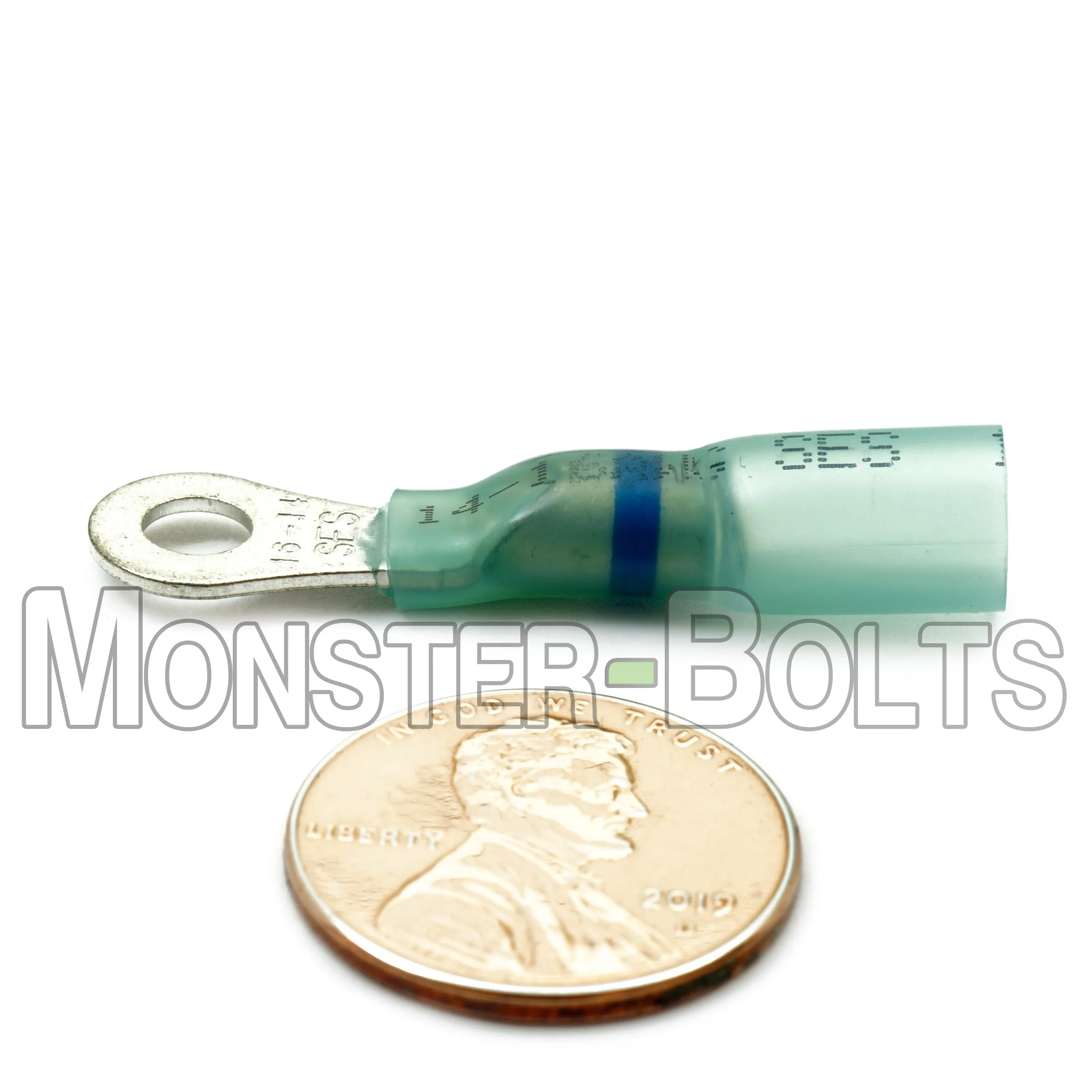 NSPA Krimpa-Seal Long Neck Ring Terminal ?C Blue (16-14 AWG)