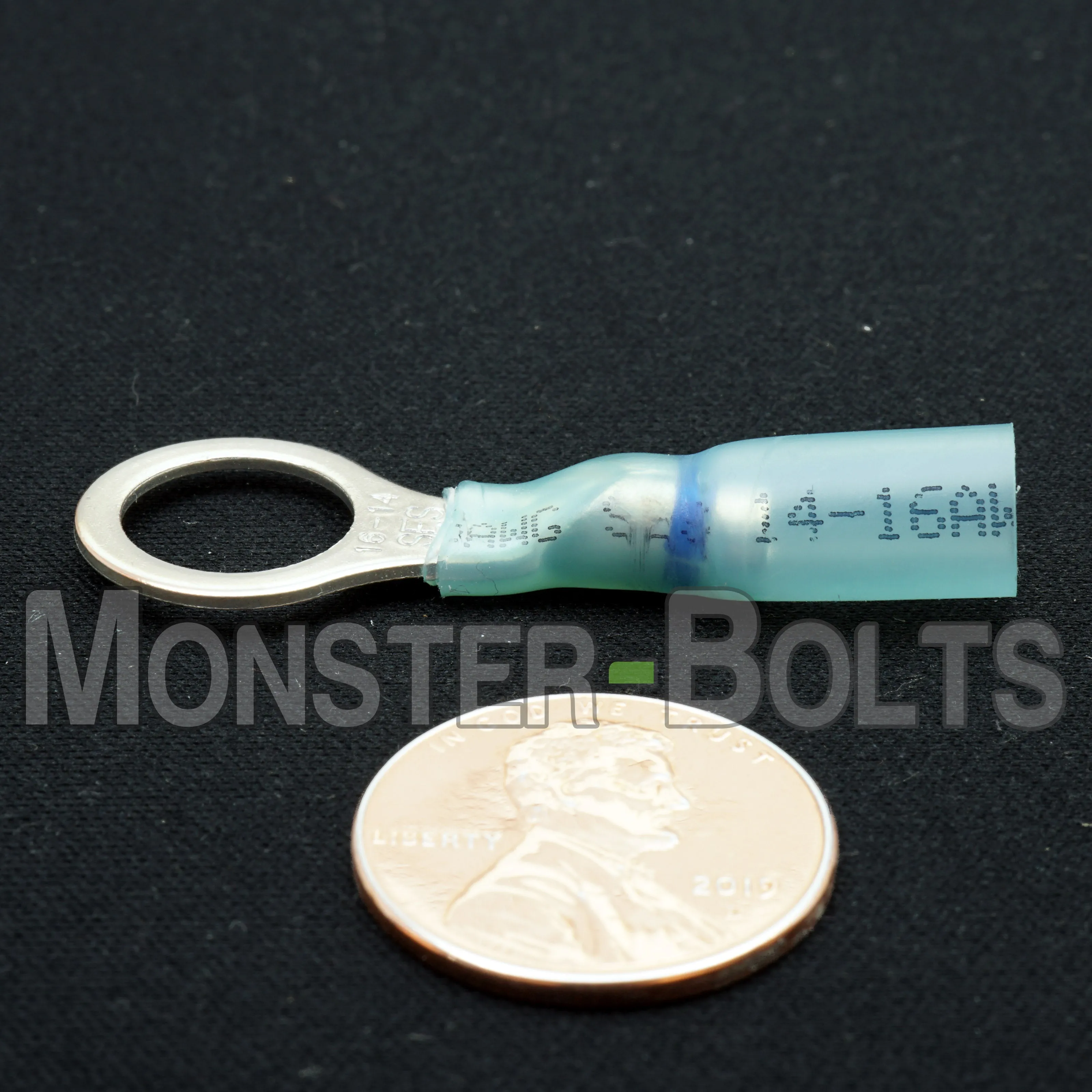 NSPA Krimpa-Seal Long Neck Ring Terminal ?C Blue (16-14 AWG)