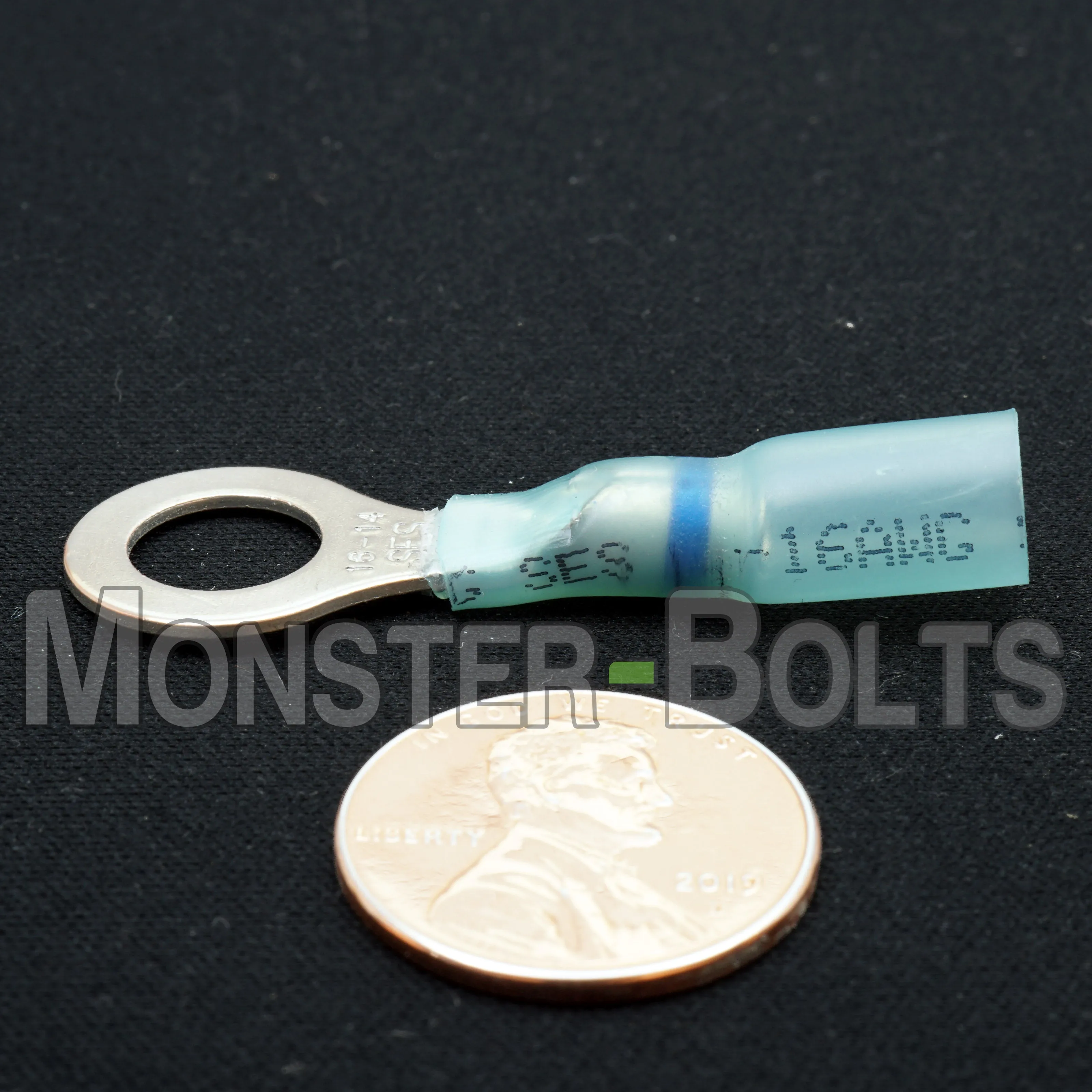 NSPA Krimpa-Seal Long Neck Ring Terminal ?C Blue (16-14 AWG)