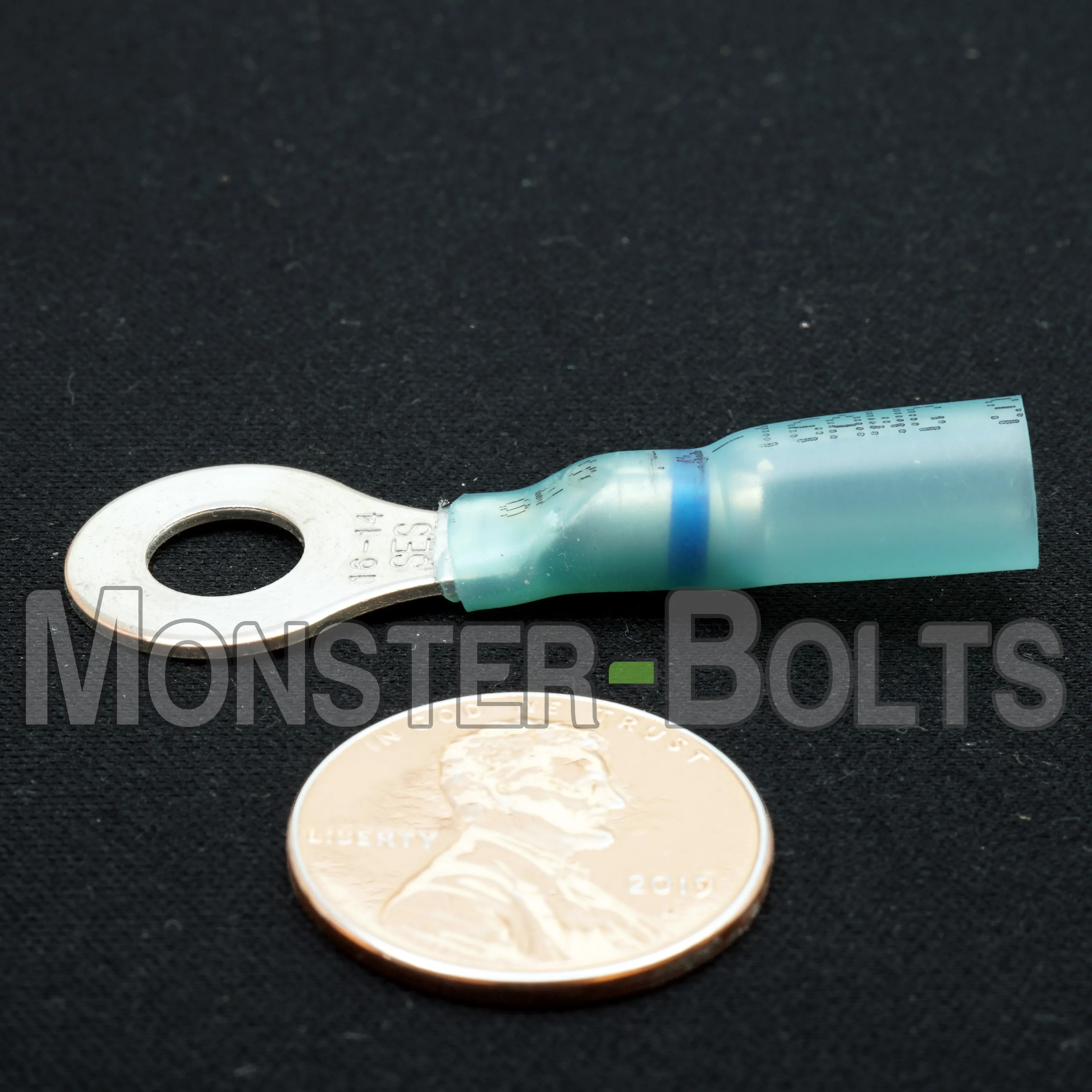 NSPA Krimpa-Seal Long Neck Ring Terminal ?C Blue (16-14 AWG)
