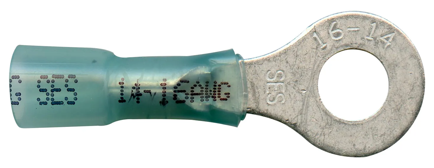 NSPA Krimpa-Seal Long Neck Ring Terminal ?C Blue (16-14 AWG)