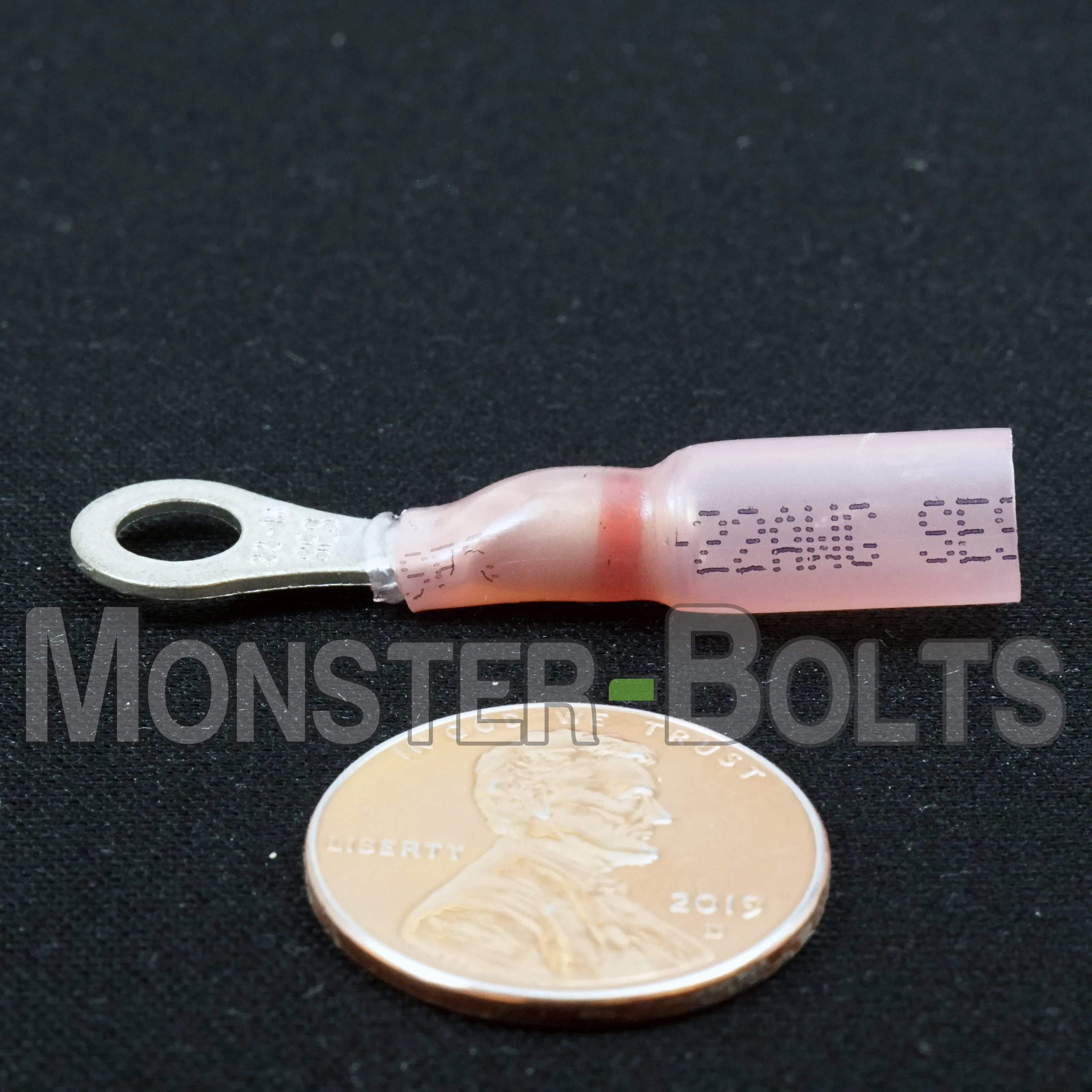 NSPA Krimpa-Seal Long Neck Ring Terminal ?C Red (22-18 AWG)