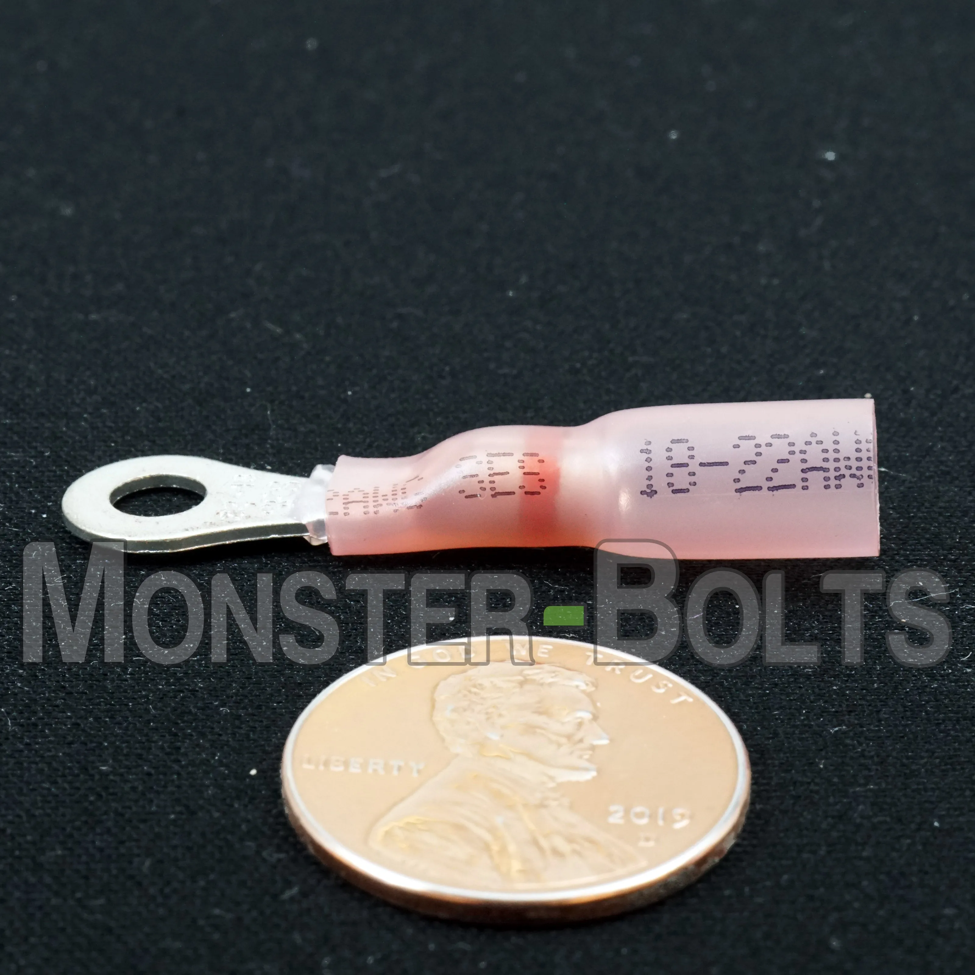 NSPA Krimpa-Seal Long Neck Ring Terminal ?C Red (22-18 AWG)