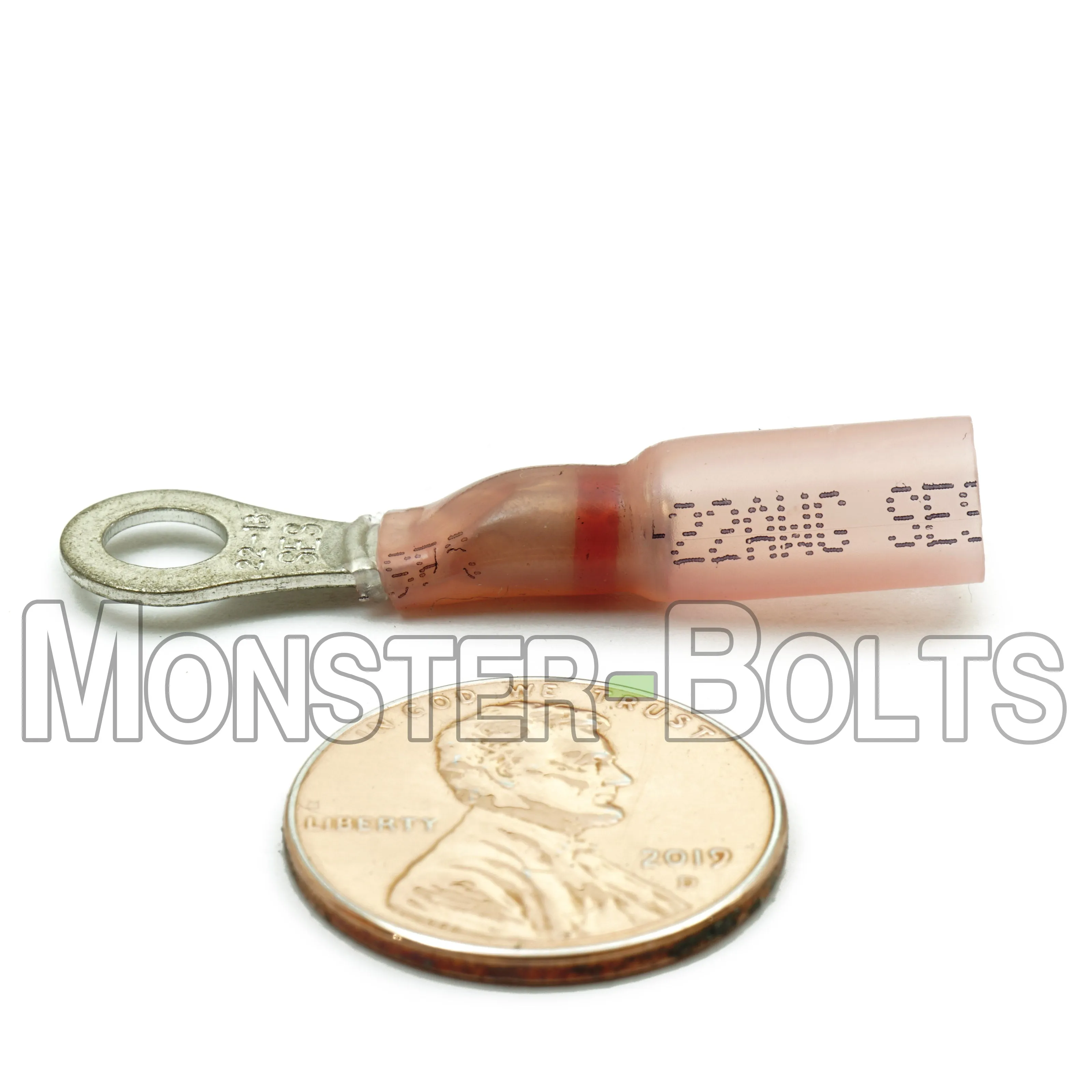 NSPA Krimpa-Seal Long Neck Ring Terminal ?C Red (22-18 AWG)