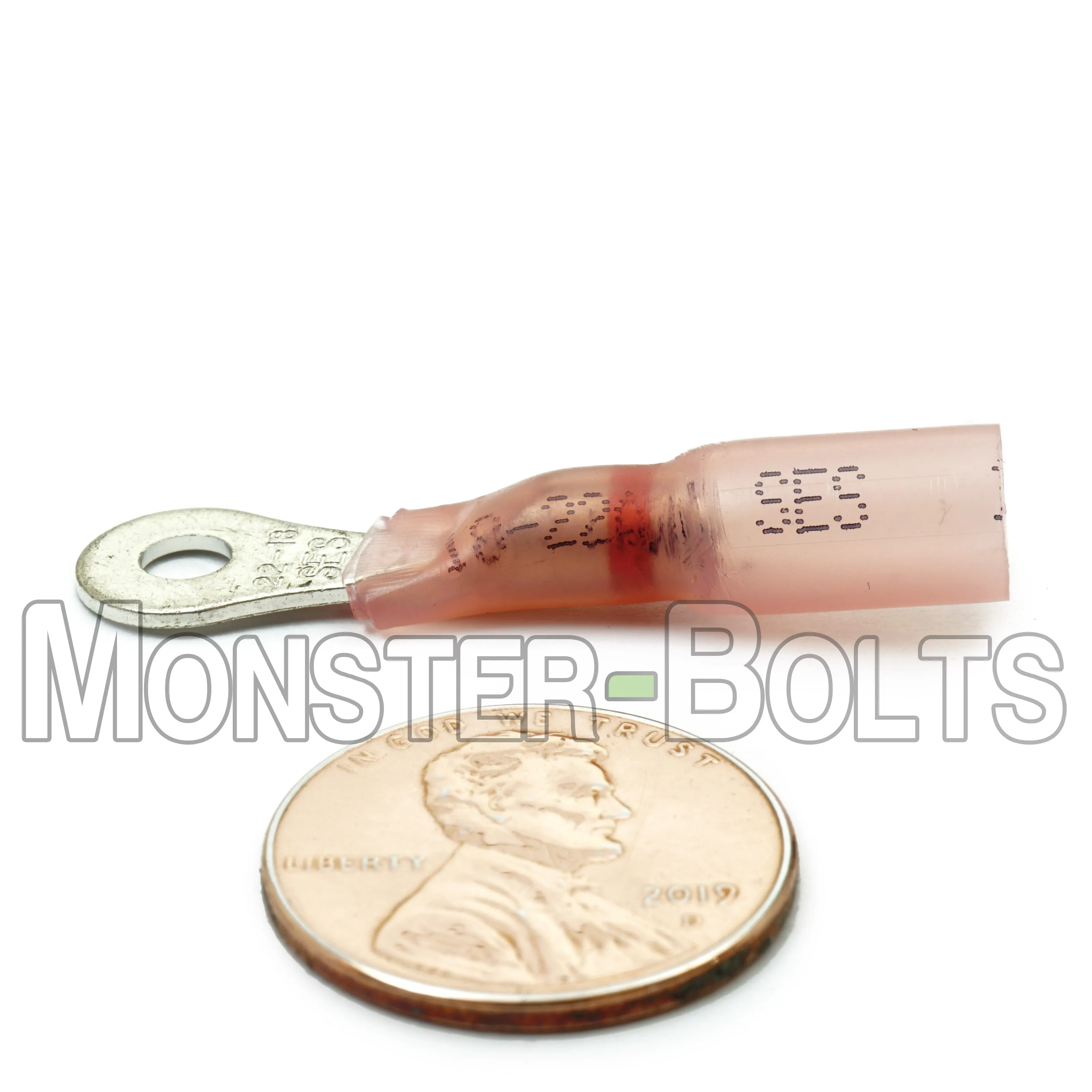 NSPA Krimpa-Seal Long Neck Ring Terminal ?C Red (22-18 AWG)
