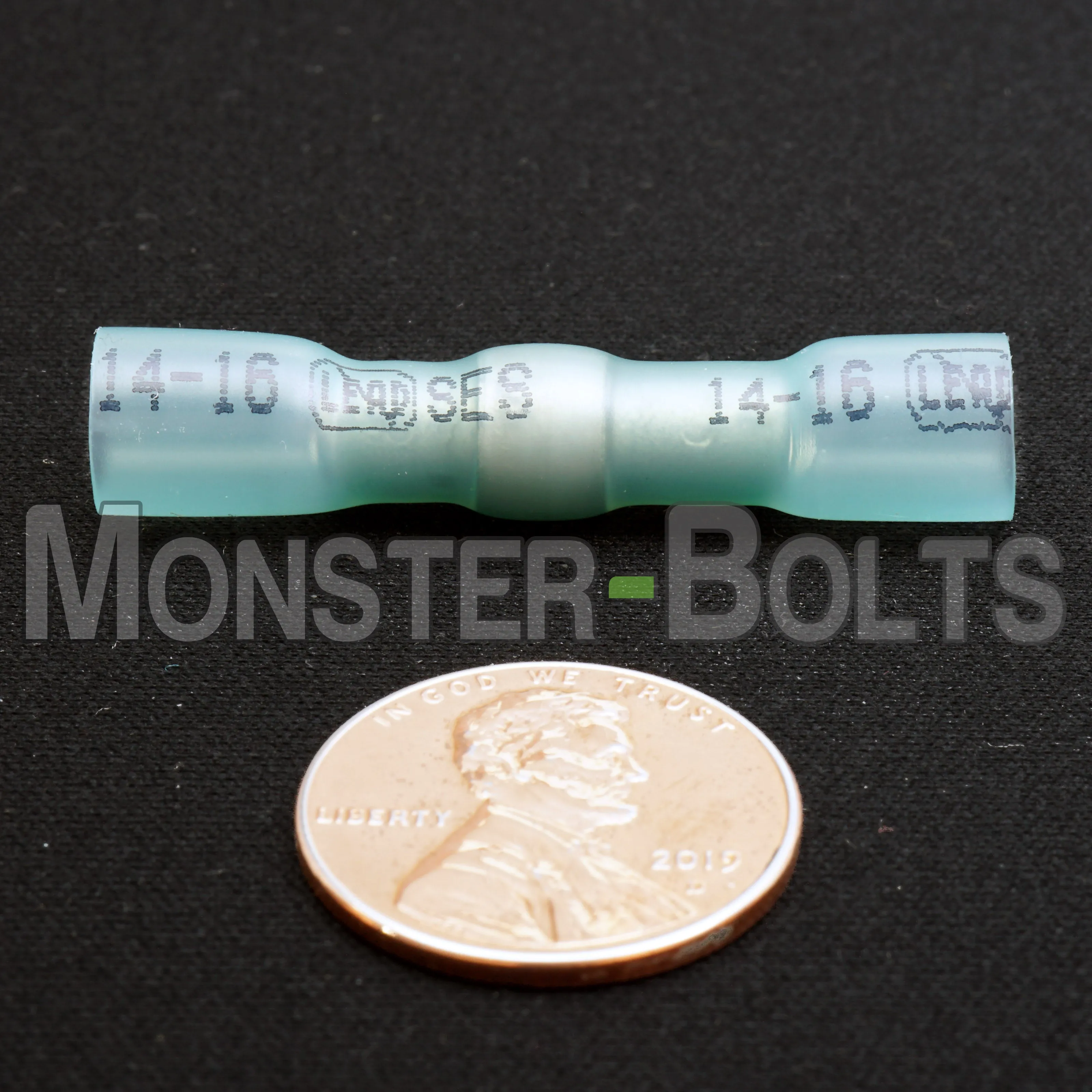 NSPA MultiLink Sealed Crimp & Solder Butt Connector ?C Blue (16-14 AWG)