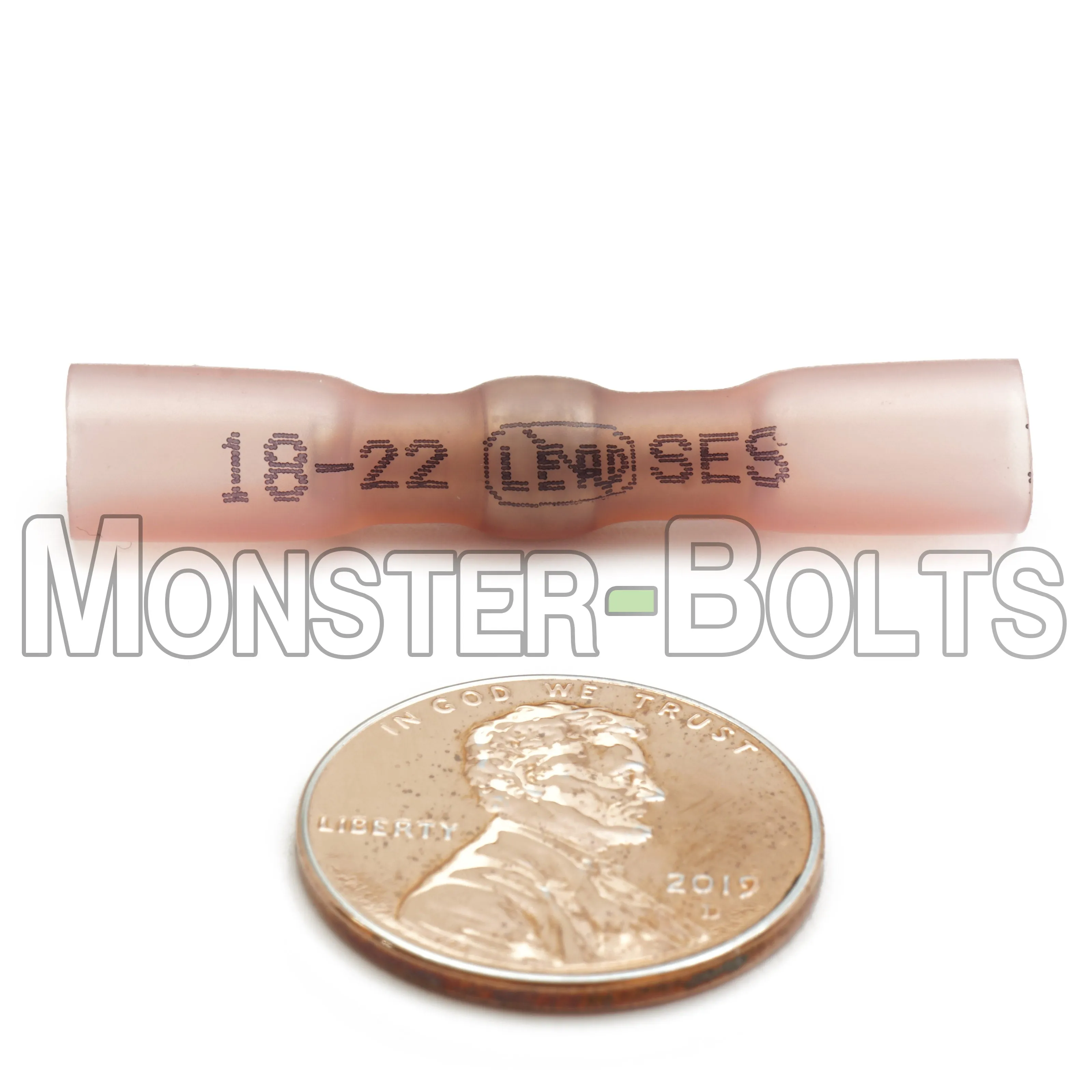 NSPA MultiLink Sealed Crimp & Solder Butt Connector ?C Red (22-18 AWG)