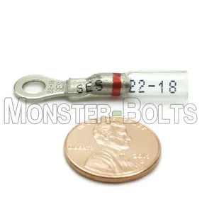 NSPA OptiSeal Waterproof Crimp and Seal Ring Terminals, Red 18-22 AWG