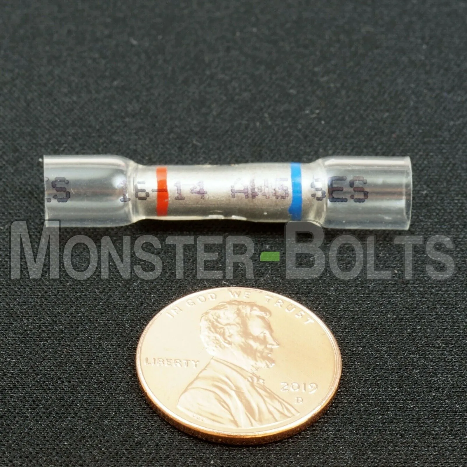 NSPA OptiSeal Waterproof Crimp Step Down Butt Connectors, Red/Blue, 22-18 to 16-14 AWG