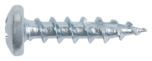 PAN HEAD DEEP THREAD SCREWS #2 Phillips Drive Zinc Plated Type-17 Drilling Point