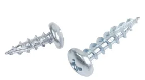 PAN HEAD DEEP THREAD SCREWS #2 Phillips Drive Zinc Plated Type-17 Drilling Point